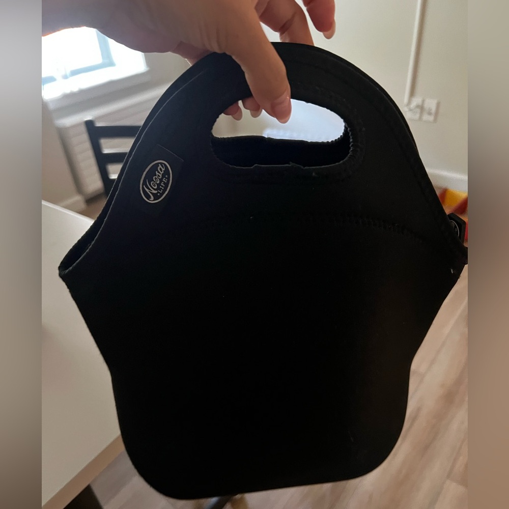 Black lunch bag